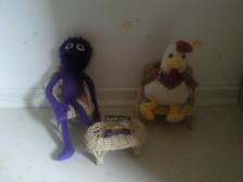 Ich und meine beste Freundin Gertrud beim Frensehabend.