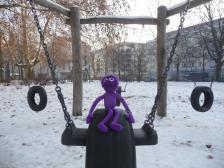 Minus zehn Grad, und Knut will schaukeln!