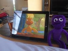 Knut kennt schon alle Mondb&auml;r-Folgen auswendig.