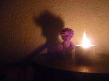 Warten auf die Knallerei.