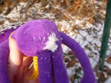 Das ist nur ein wenig Schnee... das trocknet wieder...