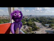 Und Riesenrad, bei steifer Brise!